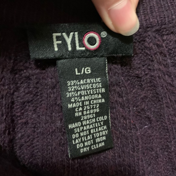 Purple Button Up Cardigan - Picture 2 of 3